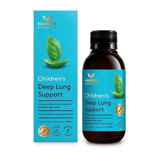 Harker Herbals 子供用ディープレングサポート、ニュージーランド ハーカー、子供用ハーバルクリア肺液 150ml