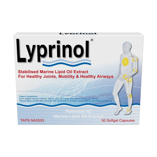Lyprinol ニュージーランド リプリノール グリーンリップドマッセルエキス 50粒